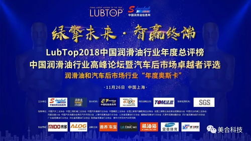 喜讯！美合科技荣膺LubTop2018中国润滑油行业年度OEM金牌服务商